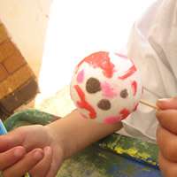sand art decor ball
